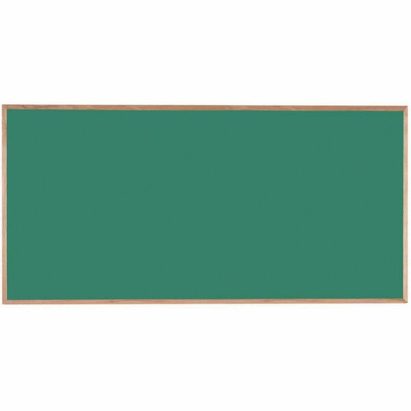 Aarco Composition Chalkboard Solid Oak Wood Frame 48"x96" Green OC4896G